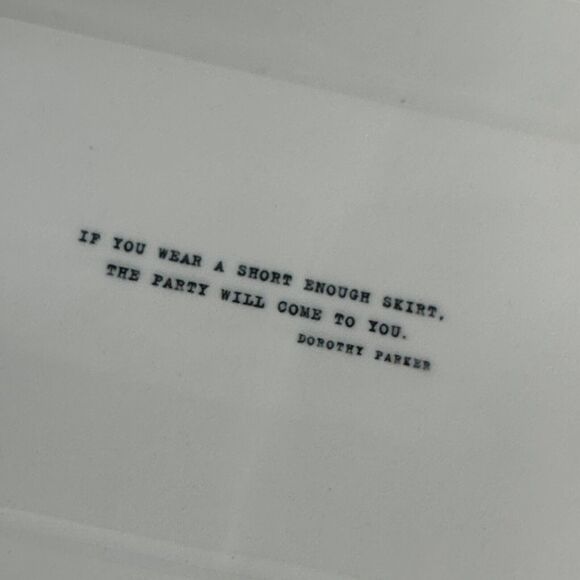 dorothy parker restoration hardware trinket plate room decor - Picture 2 of 6